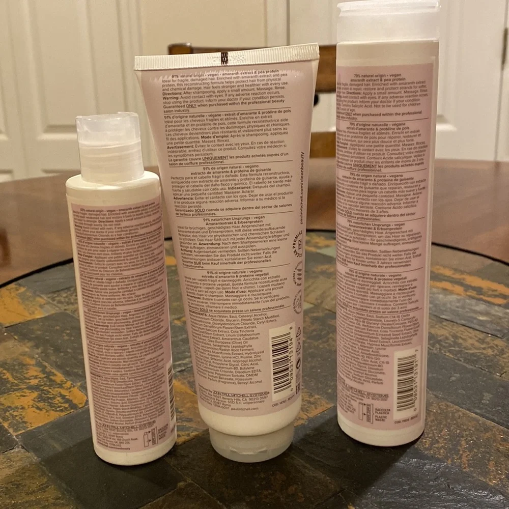 Paul Mitchell Clean Beauty Repair Shampoo Conditioner Leave In Treatment